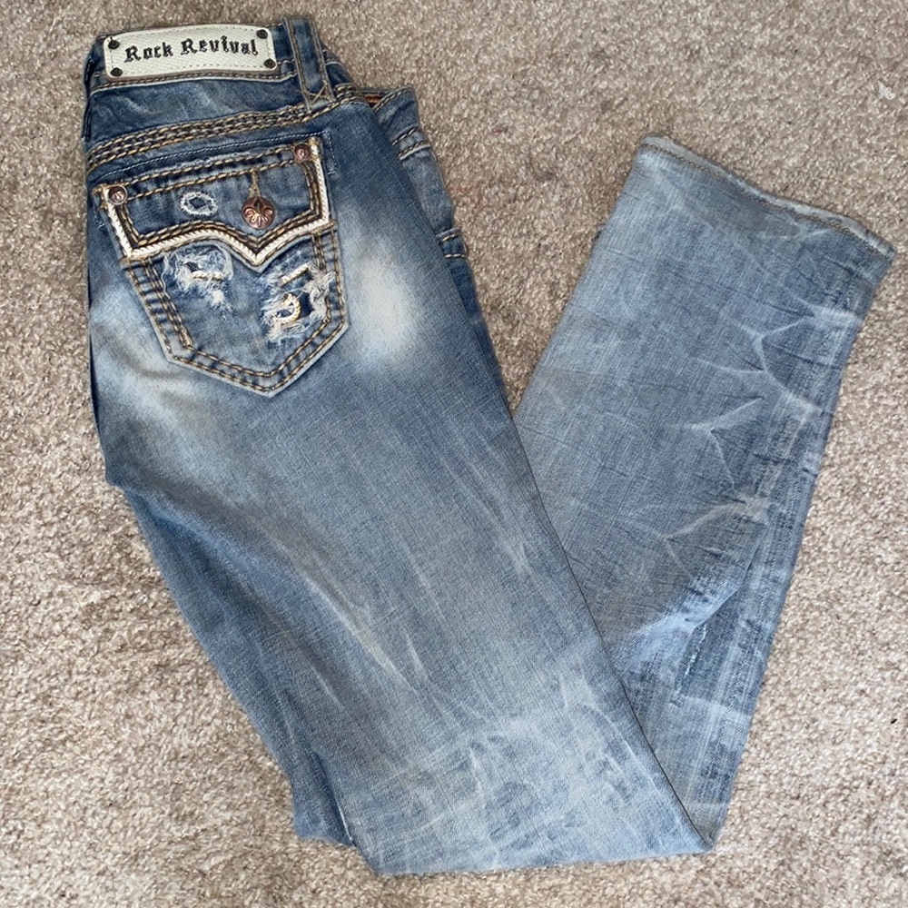 Womens rock revival jeans